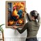 5D Diamond Painting Kits for Adults, Rooster Diamond Art Fall Kit for Beginners, Full Round Drills Pumpkin Chicken Diamond Dots on Canvas Painting by Diamonds for Wall Decor 12 x 16 Inches